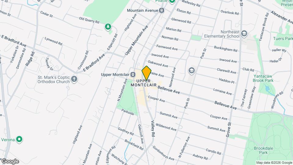 223 Bellevue Ave Map and Location Details