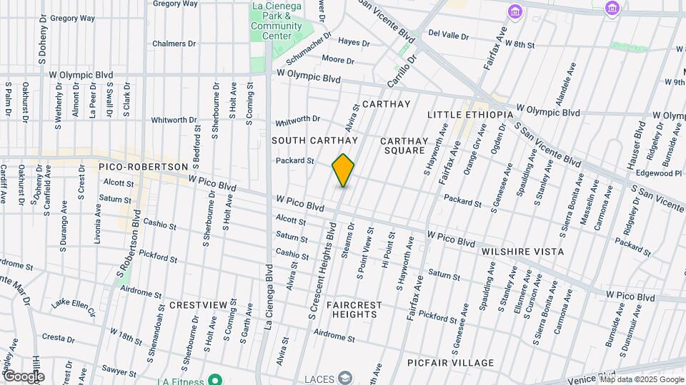 1241 S Crescent Heights Blvd Map and Location Details