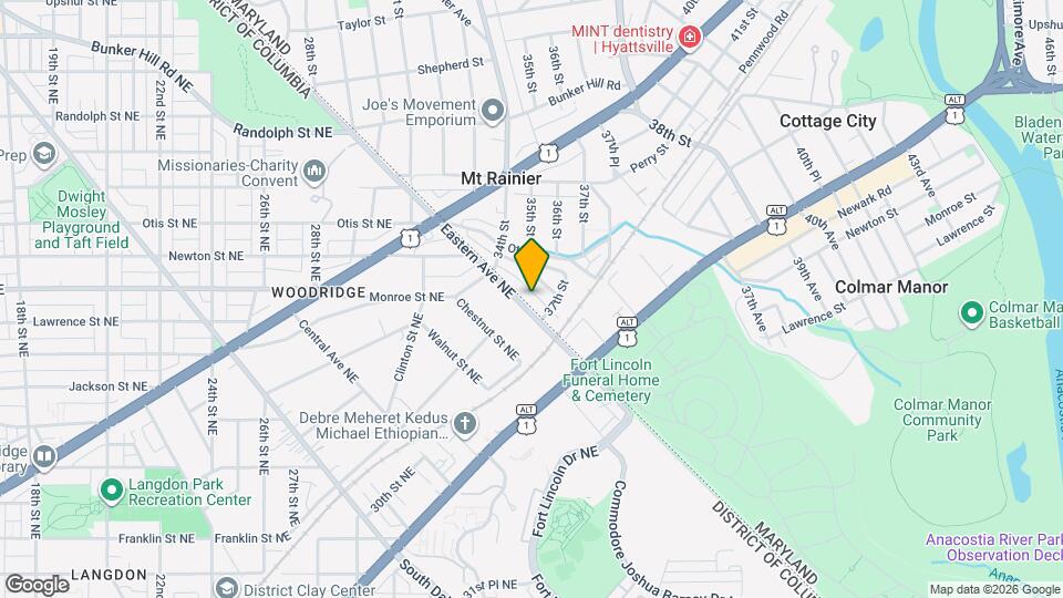 3409 Eastern Ave Map and Location Details