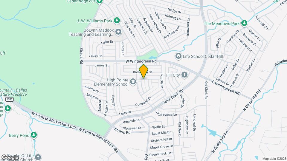 1328 Falcon Hollow Ln Map and Location Details