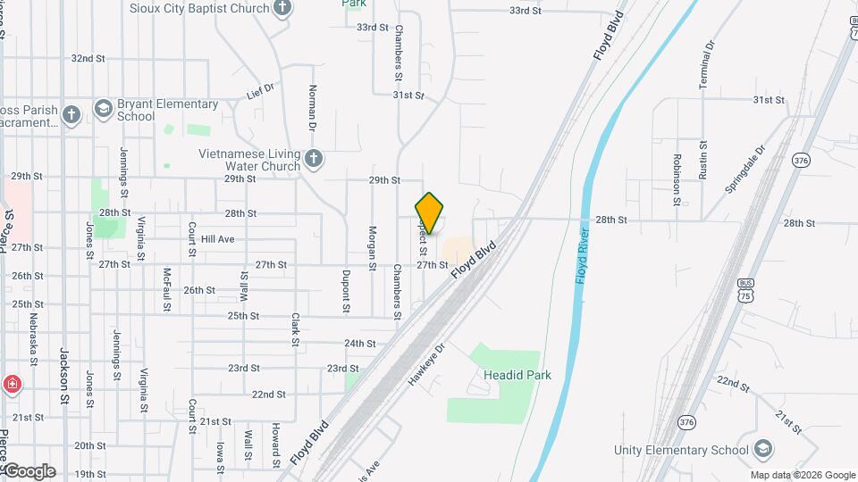 2722 Prospect St Map and Location Details