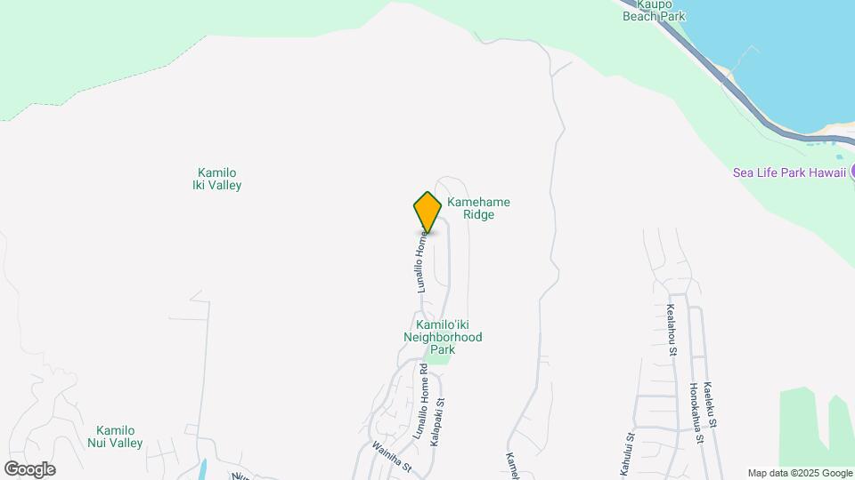 1298 Lunalilo Home Rd Map and Location Details