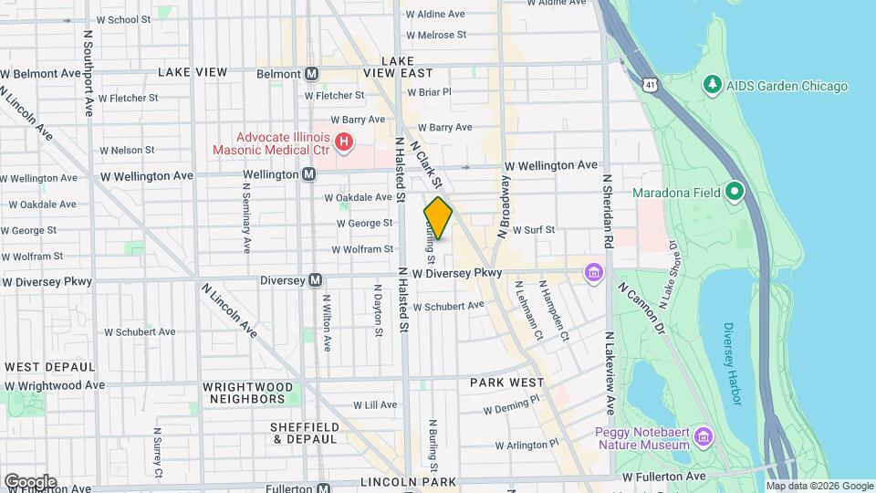 2833 N Burling St, Unit GN Map and Location Details