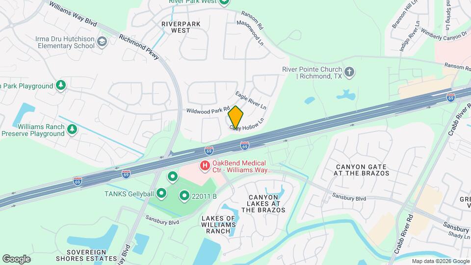 21711 Cozy Hollow Ln Map and Location Details