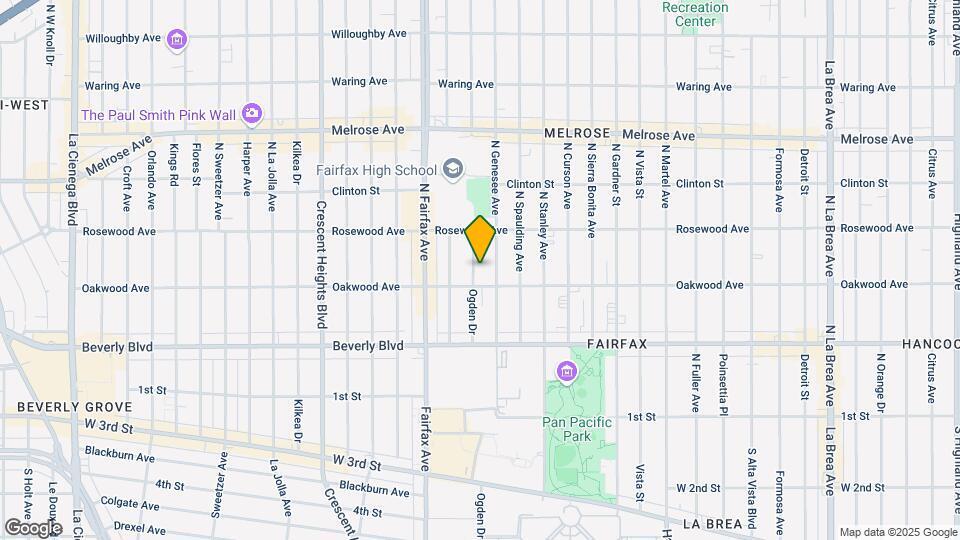 418 N Ogden Dr Mapa y Detalles de la Ubicación