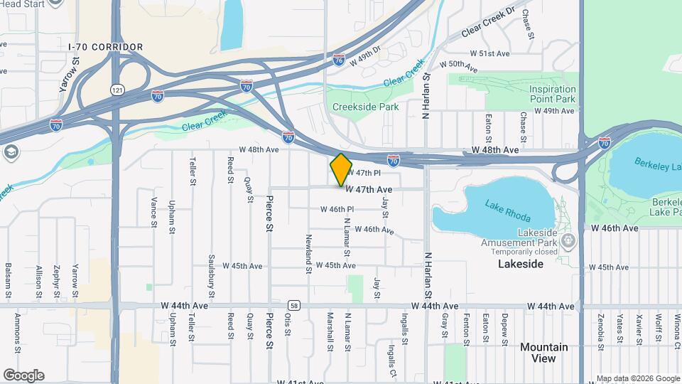 6410 W 47th Ave Map and Location Details