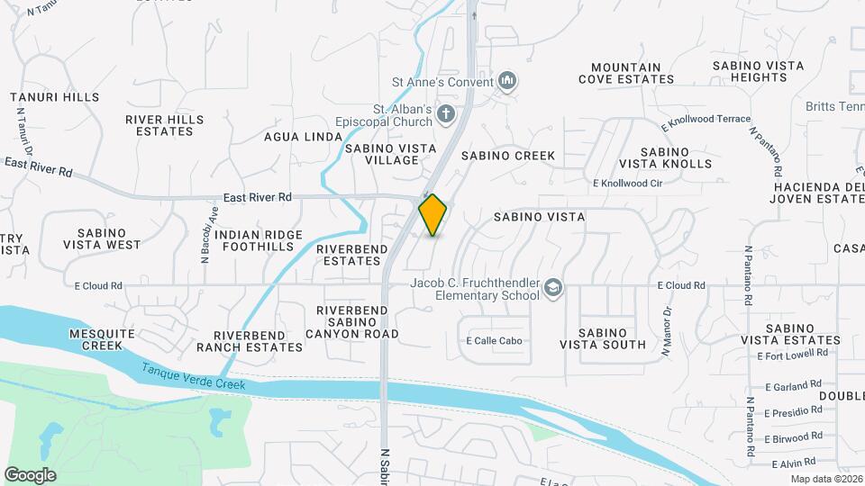 Sabino Vista Apartment Homes Map and Location Details