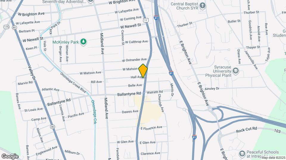 3714 S Salina St Map and Location Details