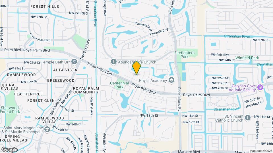 7686 NW 21st Ct Map and Location Details