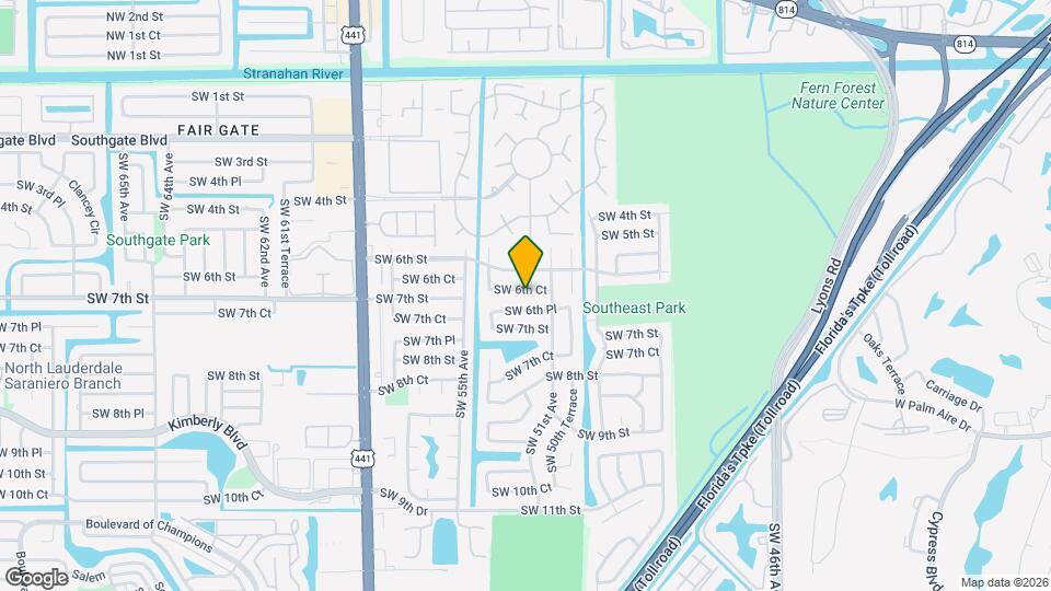 5140 SW 6th Ct Map and Location Details