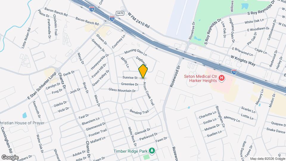 5012 Sunrise St Map and Location Details