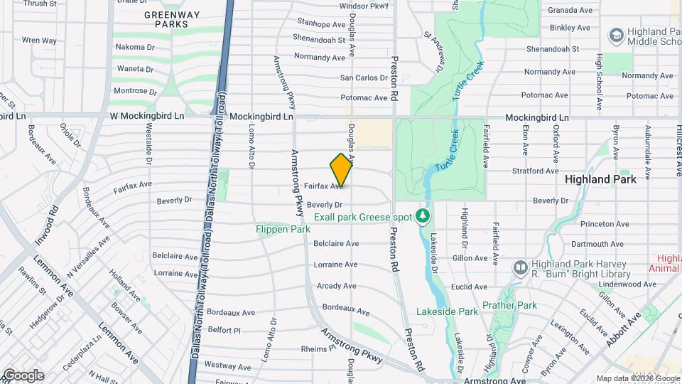 4309 Fairfax Ave Map and Location Details