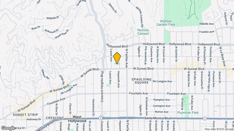 1519 N Hayworth Ave, Unit 1519.5 Mapa y Detalles de la Ubicación