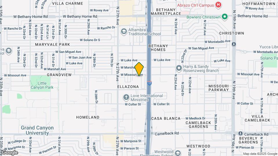 2535 W Missouri Ave Map and Location Details