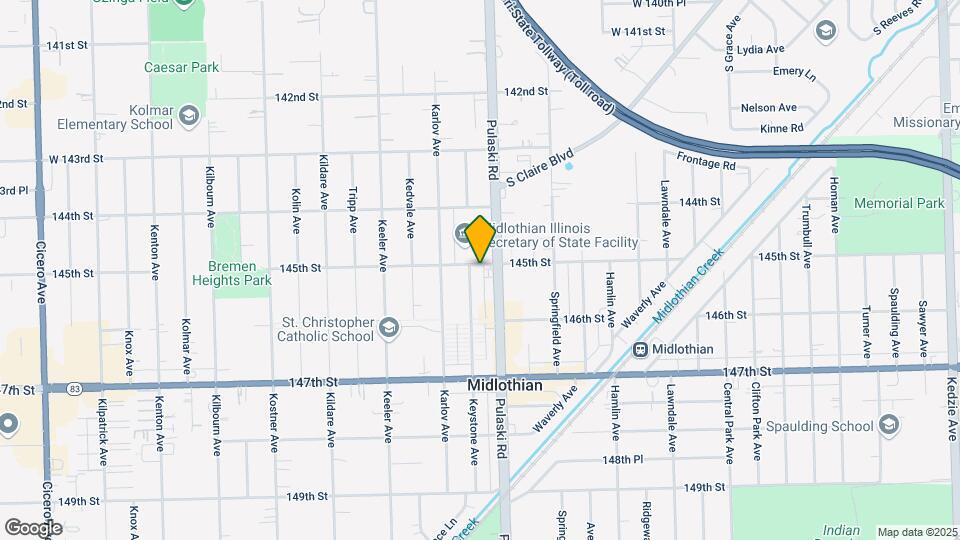14501-14547 S Keystone Ave Mapa y Detalles de la Ubicación