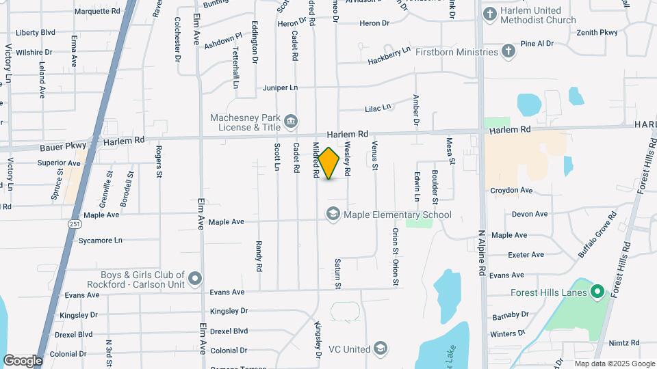 1303 Catalina Rd Map and Location Details