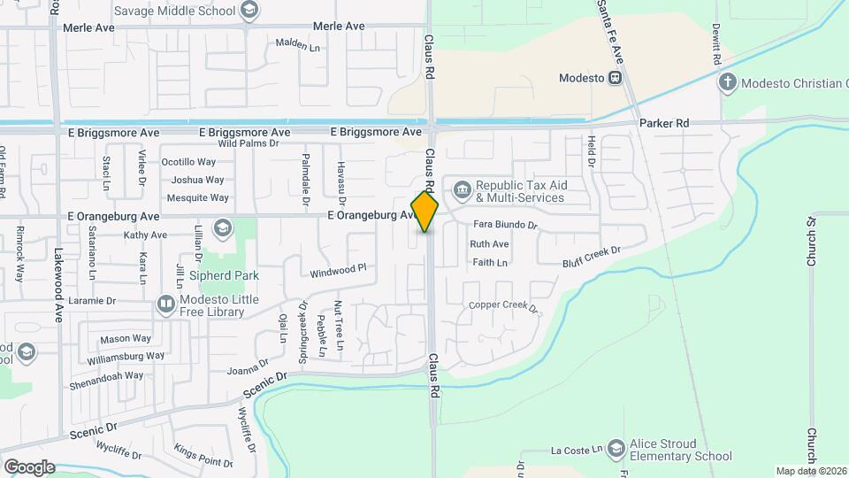 1321 Claus Rd, Unit B Map and Location Details