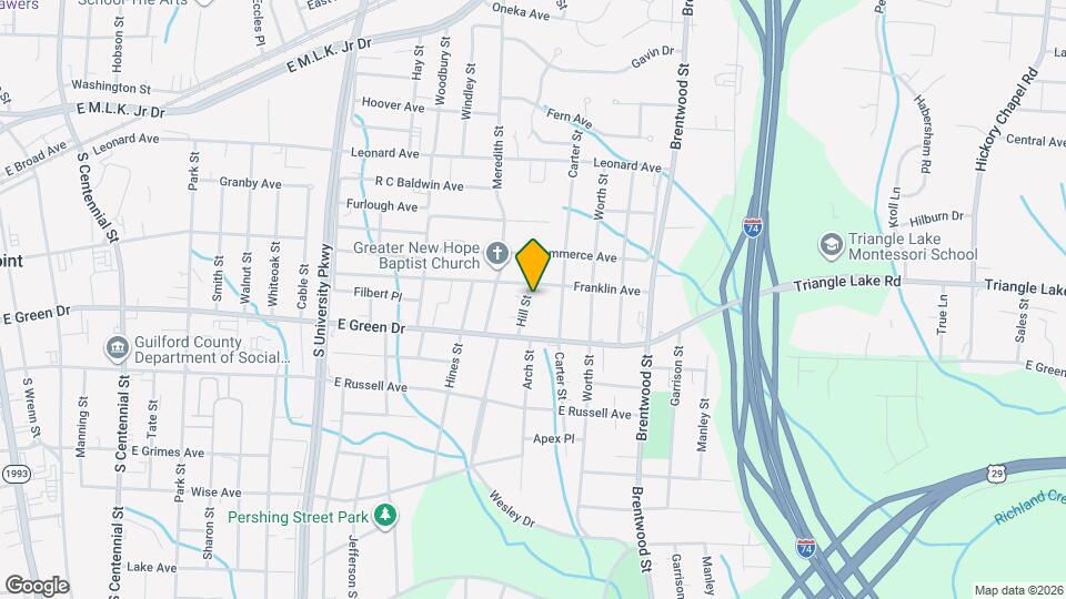 507 Hill St Map and Location Details