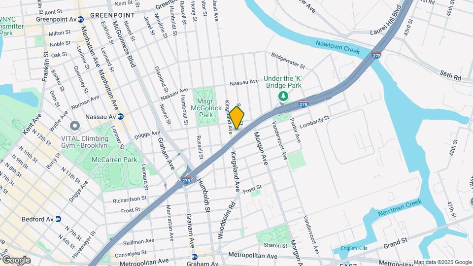 657-669 Meeker Ave Map and Location Details