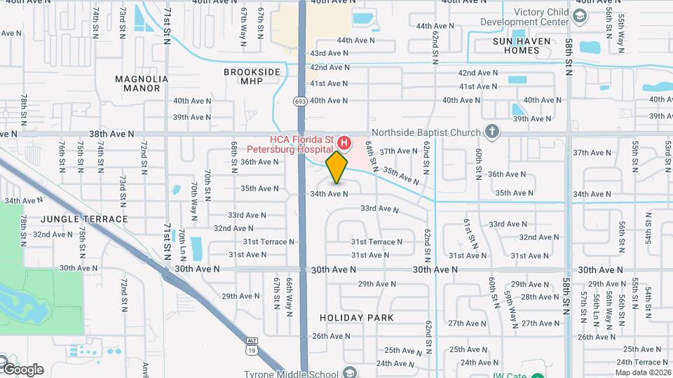 6515 34th Ave N Map and Location Details