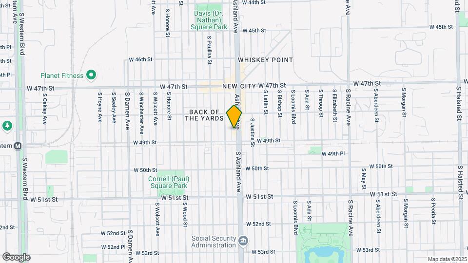 4838 S Ashland Ave Map and Location Details
