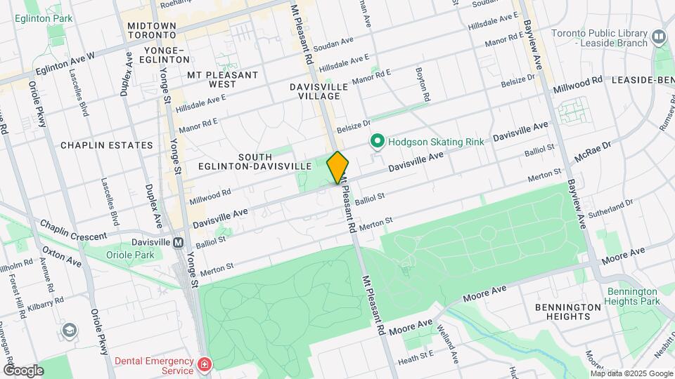 245 Davisville Ave Map and Location Details