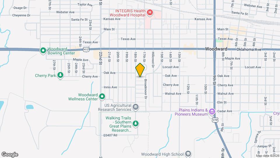 1715 Oak Ave Map and Location Details