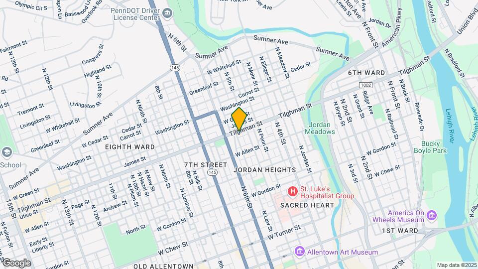 518 Tilghman St Mapa y Detalles de la Ubicación