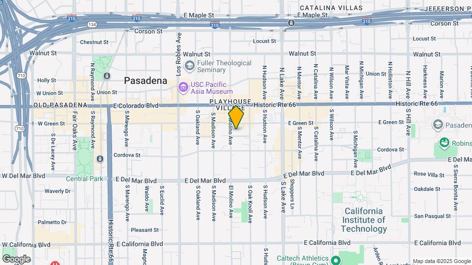 108 S El Molino Ave Map and Location Details