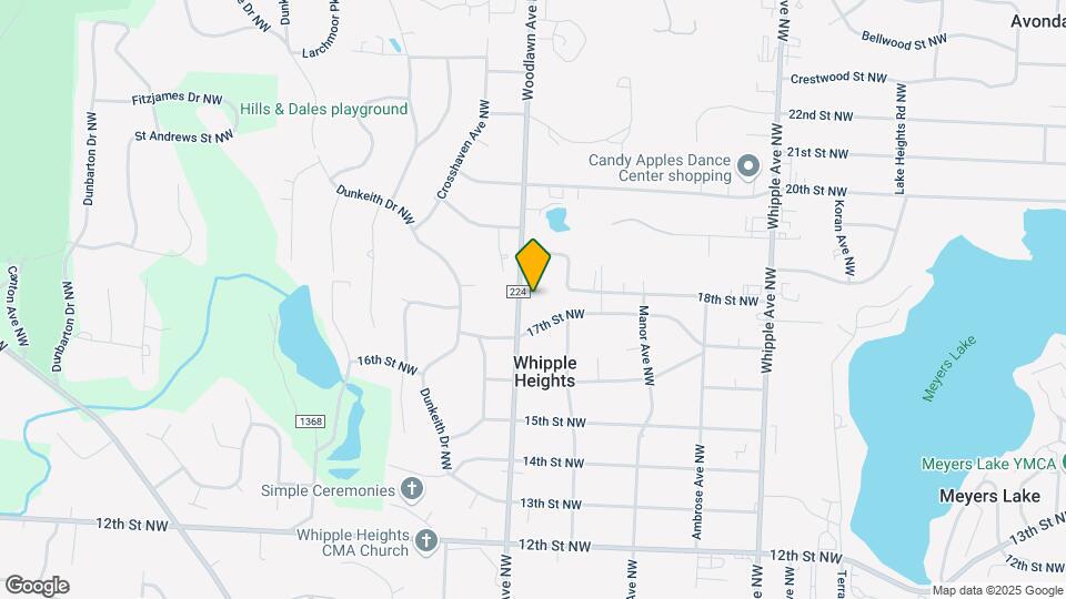1742 Woodlawn Ave NW Mapa y Detalles de la Ubicación