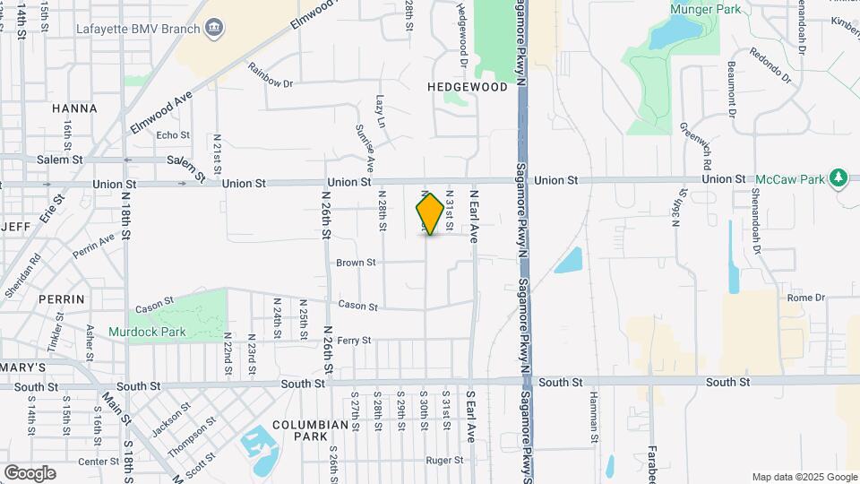 579 N 30th St Map and Location Details