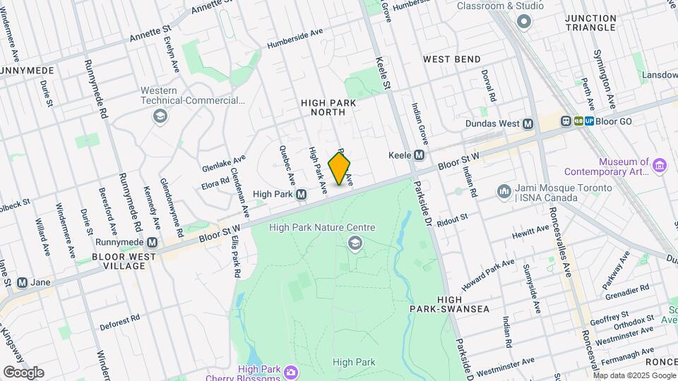 1874 Bloor St W Map and Location Details