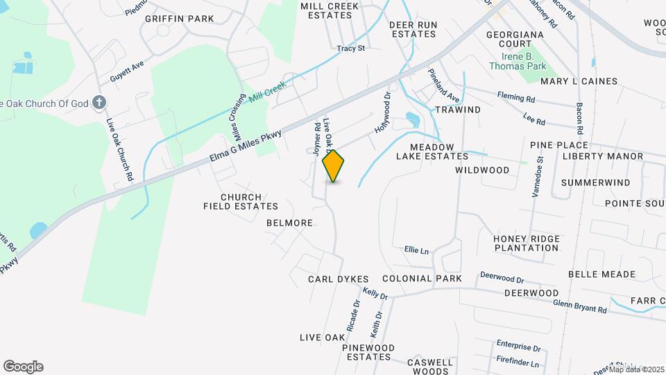 984 Live Oak Dr Map and Location Details