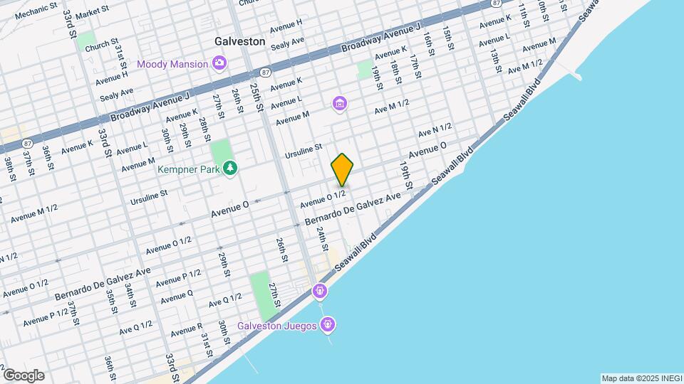 2214 Avenue O 1/2 Map and Location Details