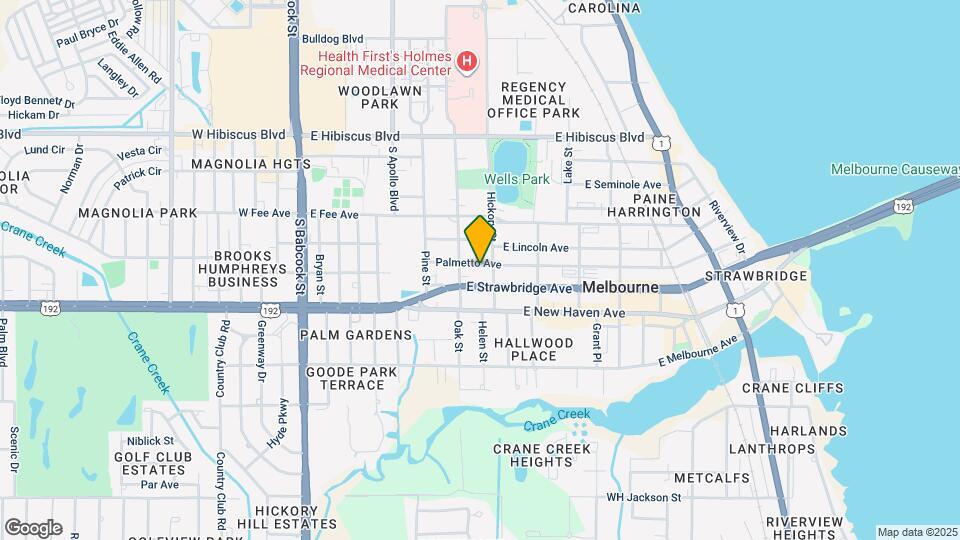 411 Palmetto Ave Map and Location Details