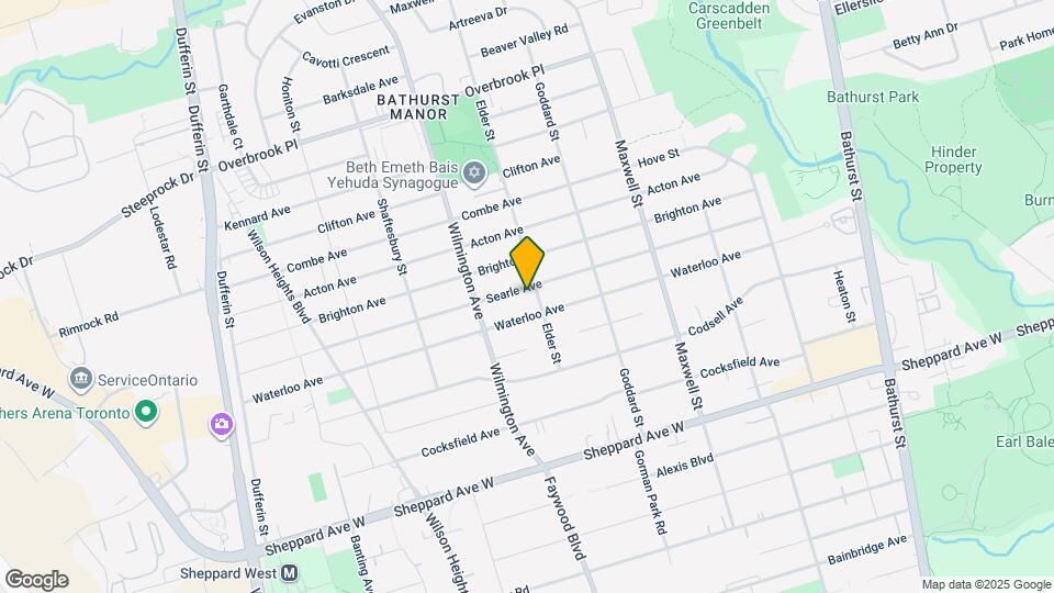 173 Searle Ave Map and Location Details