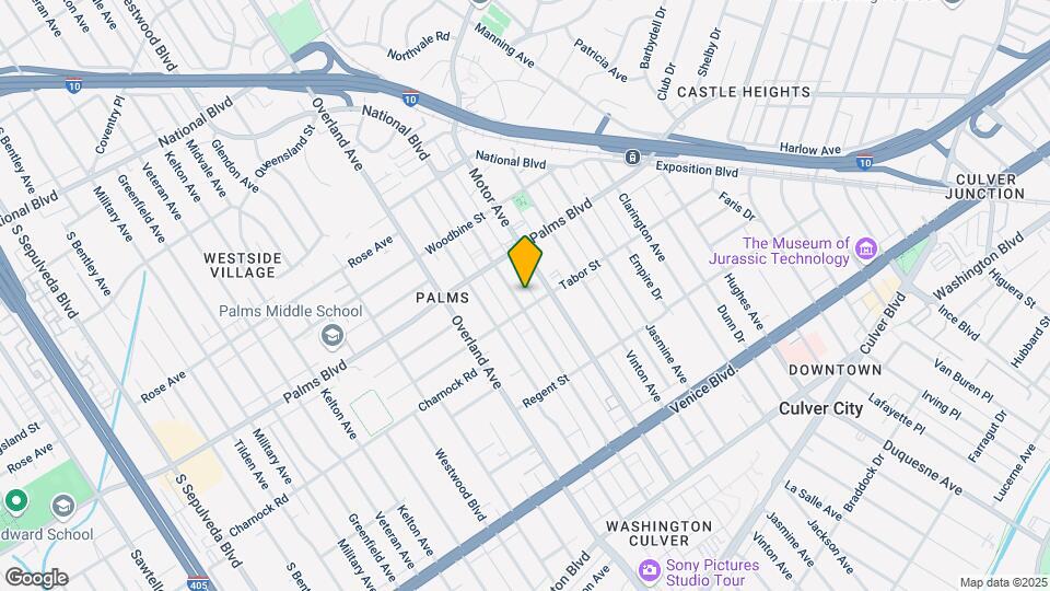3554 Mentone Ave Mapa y Detalles de la Ubicación