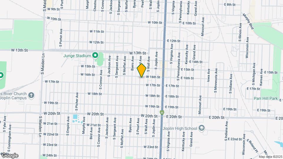 1611 S Pearl Ave Map and Location Details