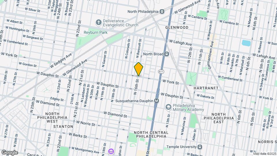 1544 W York St Mapa y Detalles de la Ubicación
