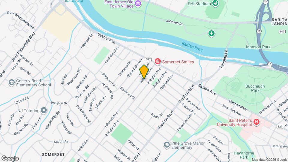 43 Hillcrest Ave Map and Location Details