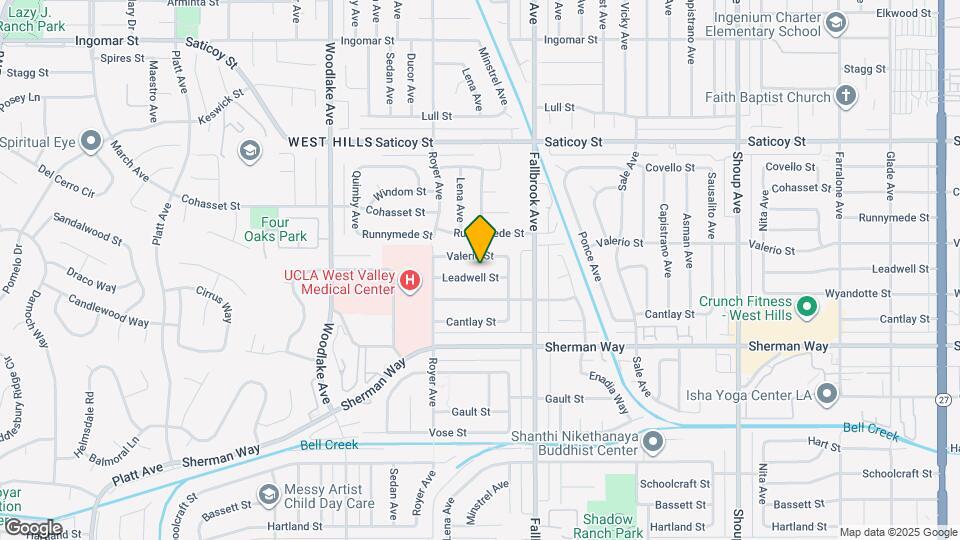 22901 Leadwell St Map and Location Details