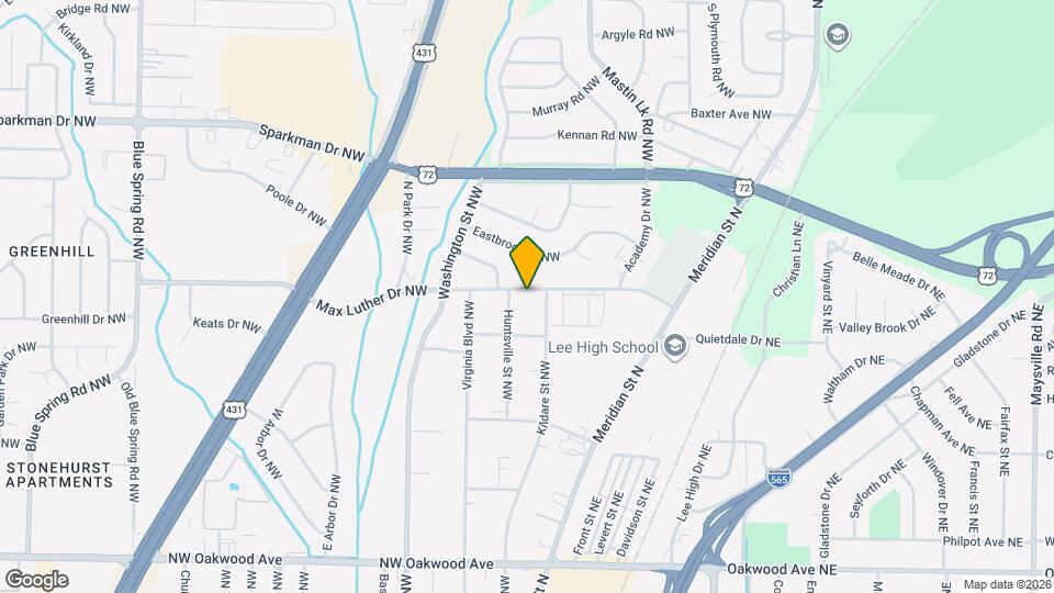 409 Max Luther Dr NW Map and Location Details