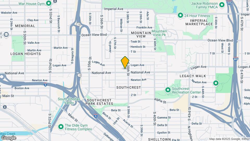 3768-3782 National Ave Map and Location Details