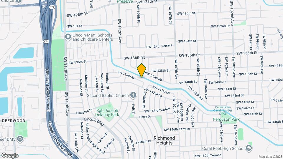 10985 SW 138th St, Unit 1 Map and Location Details