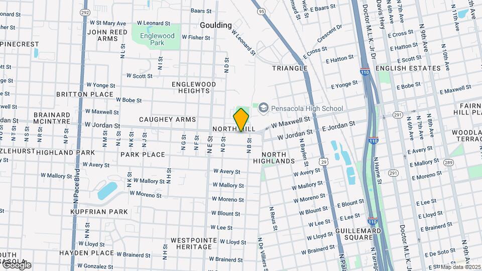 631 W Jordan St Map and Location Details