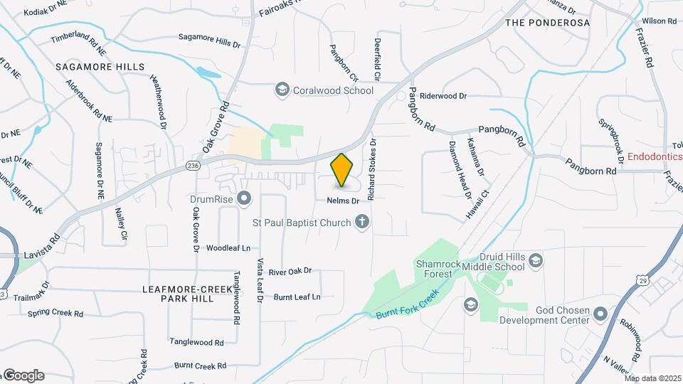 1409 Oakridge Cir Map and Location Details