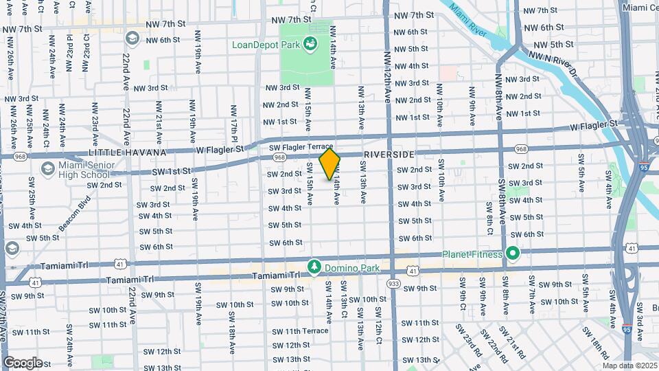 1421 SW 3rd St Map and Location Details
