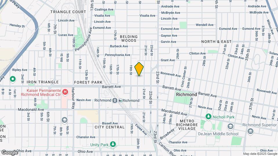 550 20th St Map and Location Details