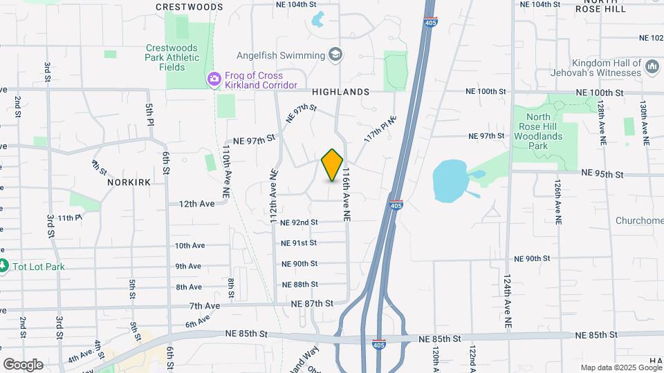 11422 NE 94th St Map and Location Details