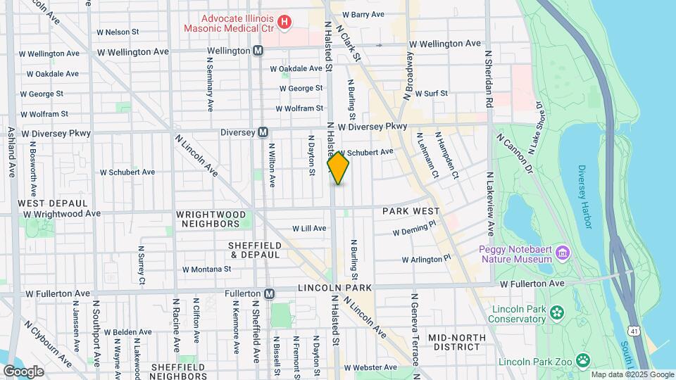 2625 N Halsted St Map and Location Details